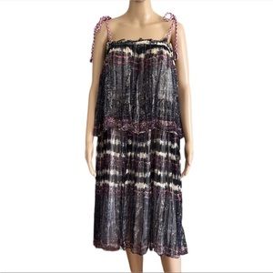 Mes Desmoiselles Miracle Tie Dye Dress Blue US 10 FR 42